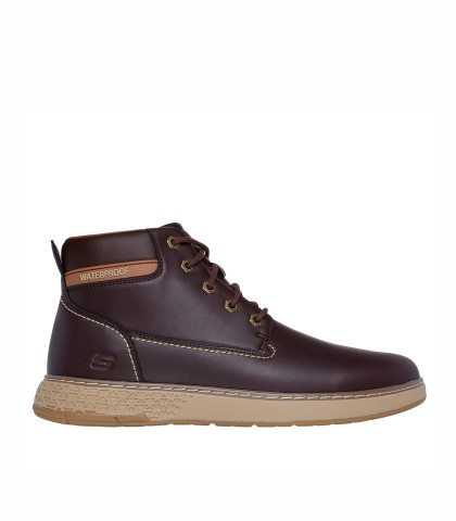 BOTA MARRÓN CON CORDONES PARA HOMBRE SKECHERS Relaxed Fit: Garlan - Deno 205235