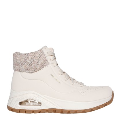 BOTAS DE CORDONES Y CÁMARA DE AIRE SKECHERS STREET UNO RUGGED 167988 BEIGE