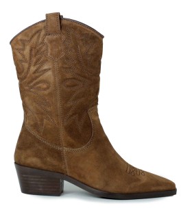 BOTAS MARRÓN DE PIEL DE MUJER APLAUSO HAYDE MARRÓN
