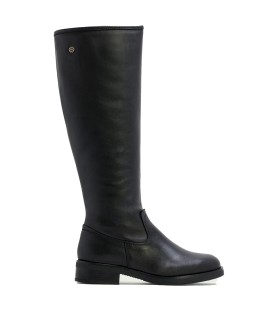 BOTA DE CAÑA ALTA TACÓN MEDIO PORRONET 4714 NEGRO