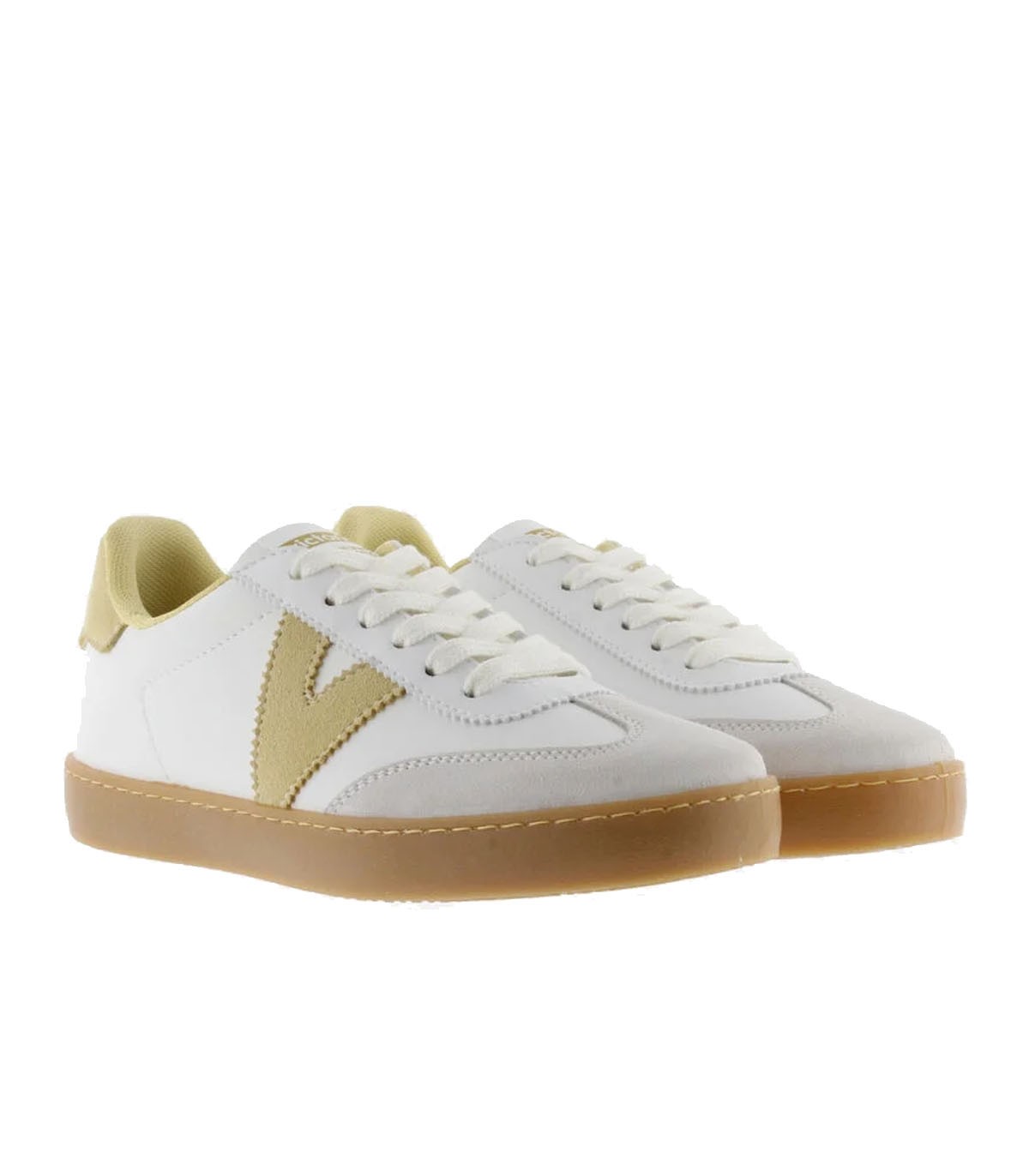 ZAPATILALS DE MUJER VICTORIA BERLÍN CICLISTA EFECTO PIEL/SERRAJE & COLOR AMARILLO