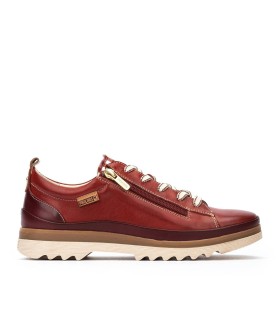 ZAPATOS MUJER CORDONES Y CREMALLERA VIGO W3W-6979C11 ROJO
