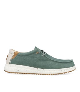 ZAPATO WALLABI LIGERO Y TRANSPIRABLE DE LONA VERDE PARA HOMBRE PITAS NIAS