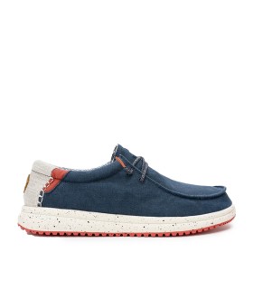ZAPATO WALLABI ULTRALIGERO DE LONA PARA HOMBRE PITAS NIAS MARINO