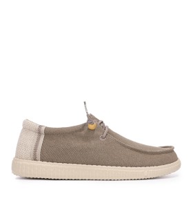 ZAPATO TIPO WALLABI DE ALGODÓN Y LINO PARA HOMBRE PITAS RYAN TAUPE