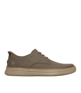 BLUCHER DEPORTIVO DE LONA TAUPE SKECHERS Slip-ins: Hyland - Justino 205701