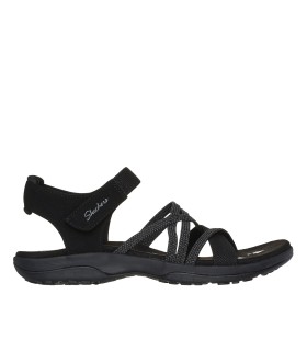 SANDALIA ELÁSTICA DE MUJER SKECHERS REGGAE SLIM - MEADOW GRAZER 163193 NEGRO