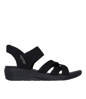 SANDALIAS VEGANAS ELÁSTICAS PARA MUJER SKECHERS Slip Ins Arya - Cooling Off 163524 NEGRO