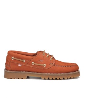 NÁUTICOS DE MUJER EN PIEL DE NOBUCK NARANJA FLUCHOS SCOTT F0053