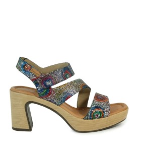 SANDALIAS MULICOLOR DE TACÓN PARA MUJER PENELOPE 6472