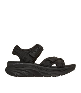 SANDALIAS CON VELCROS CONFORT PARA MUJER SKECHERS  D'Lux Walker  - Bold City 163585 NEGRO