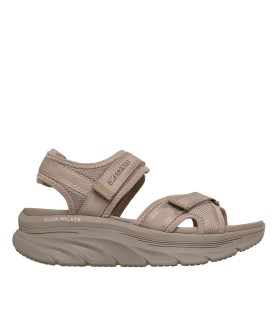 SANDALIAS CON VELCROS CONFORT PARA MUJER SKECHERS D'Lux Walker - Bold City 163585 TAUPE