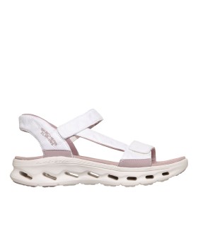 SANDALIAS CON VELCROS PARA MUJER Skechers Slip-ins: GO WALK Glide-Step 2.0 Sandal - Cozy Fit Jada 141276 BLANCO