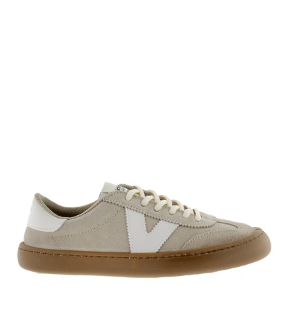 ZAPATILLA BAREFOOT EN PIEL DE SERRAJE UNISEX VICTORIA OLMO 1186103 ARENA