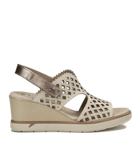 SANDALIAS CONFORT DE CUÑA PARA MUJER FLUCHOS SMASH F1972 BEIGE