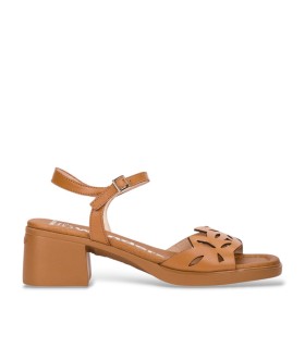 SANDALIAS TROQUELADAS DE PIEL PARA MUJER WONDERS MOAI 01 CUERO