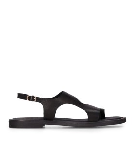 SANDALIAS PLANAS DE PIEL PARA MUJER NEGRAS CHIKA 10 MUSAKA 29
