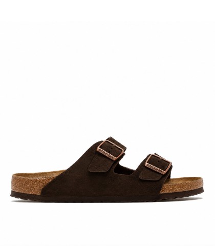 SANDALIA ARIZONA ARIZONA SFB LEVE 951313 BIRKENSTOCK DE ANTE MARRÓN CON PLANTILLA ANATÓMICA UNISEX