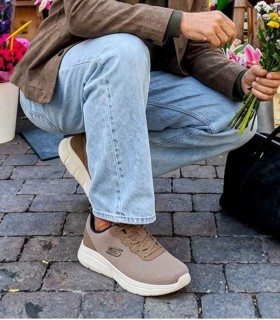 ZAPATILLAS DE HOMBRE SKECHERS BOBS Sport B Flex - Icy Edge 118109 TAUPE