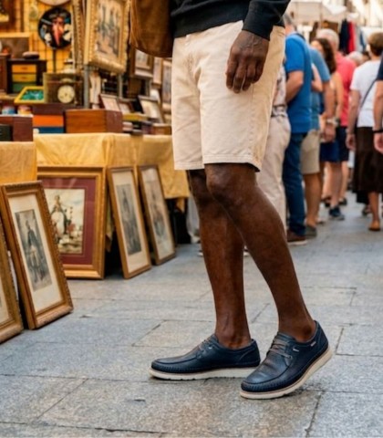 ZAPATOS DE CORDONES CON CIERRE ELÁSTICO DE HOMBRE PIKOLINOS SAN JUAN M6L-4274C1 MARINO