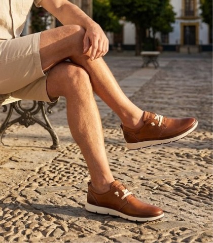 ZAPATO DEPORTIVO CON ELÁSTICOS PARA HOMBRE PIKOLINOS FUENCARRAL M4A-4266C1 BRANDY