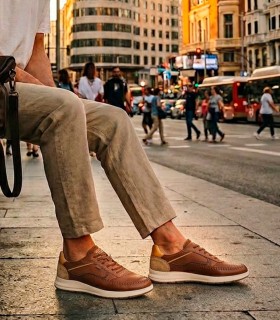 ZAPATOS DEPORTIVOS CON CIERRE ELÁSTICO PIKOLINOS SALAMANCA M7W-6423C1 CUERO
