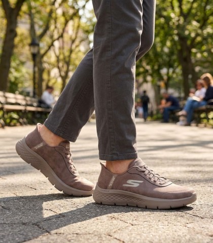ZAPATILLAS DE MUJER SKECHERS Slip-ins: GO WALK Flex - Mali 124837 MARRÓN