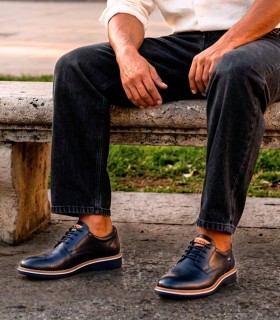 ZAPATOS DE PIEL CON CORDONES HOMBRE PIKOLINOS CARLET M6W-4311 MARINO