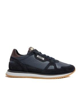 ZAPATILLAS PIEL DE HOMBRE CON CORDONES ELÁSTICOS CETTI 1397 MARINO