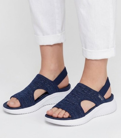 SANDALIAS DE MUJER SLIP-INS: ULTRA FLEX 3.0 - SUN WARMTH 119805 SKECHERS MARINO