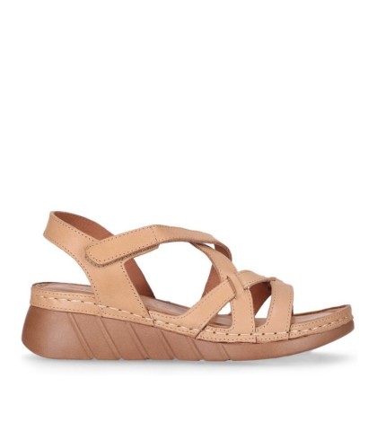 SANDALIAS CONFORT DE PIEL PARA MUJER CHIKA 10 RELAX 03 ARENA