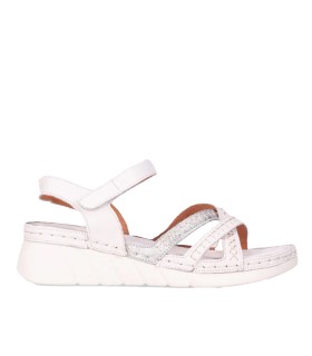 SANDALIAS CÓMODAS DE PIEL PARA MUJER CHIKA 10 RELAX 04 BLANCO