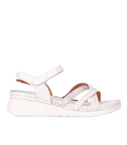 SANDALIAS CÓMODAS DE PIEL PARA MUJER CHIKA 10 RELAX 04 BLANCO
