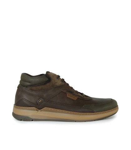 ZAPATO ABOTINADO DE PIEL CASUAL PARA CABALLERO  FLUCHOS F2280 CAFÉ