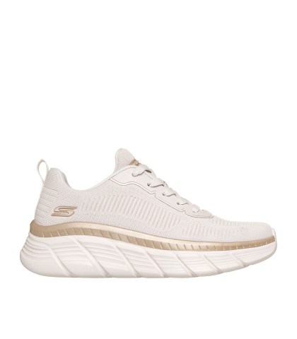 ZAPATILLAS DE CORDONES CON ALTURA Skechers BOBS Sport B Flex Hi - Flying HI 117385 BLANCO