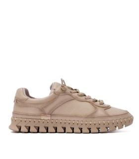 ZAPATILLAS DE PIEL CON CORDÓN ELÁSTICO DE CARMELA PAR MUJER 164218 BEIGE
