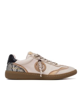 ZAPATILLAS RETRO DE PIEL PARA MUJER CARMELA 164241 BEIGE