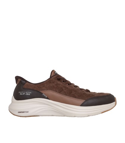 ZAPATILLAS DE HOMBRE SKECHERS Slip-ins: Contour Foam - Cozy Fit Cordelux 232618 MARRÓN