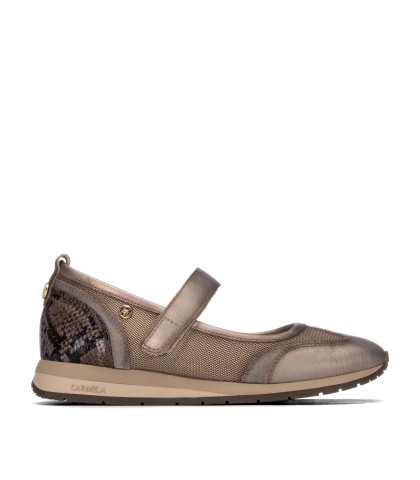 ZAPATOS CASUAL DE PIEL PARA MUJER CARMELA 164353 PLOMO
