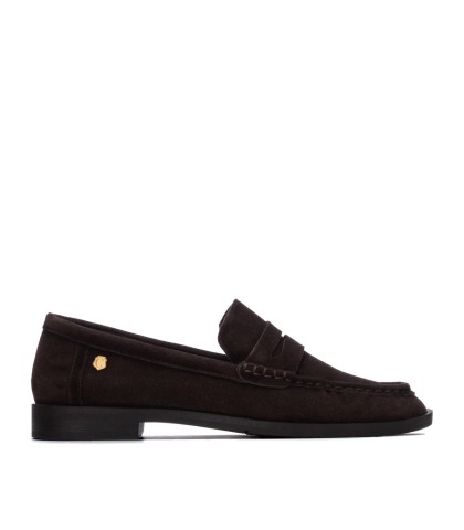 ZAPATOS CASUAL DE PIEL DE SERRAJE PARA MUJER CARMELA 164389 MARRÓN