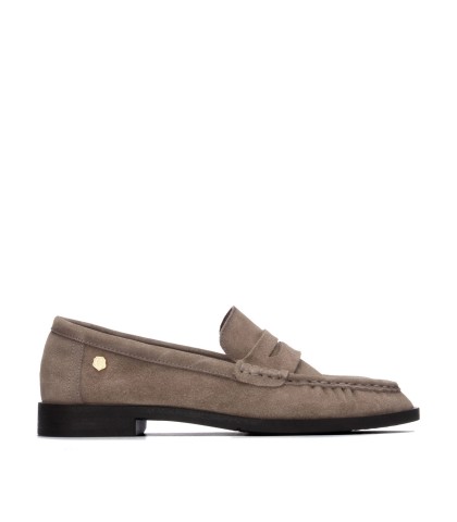 ZAPATOS CASUAL DE PIEL DE SERRAJE PARA MUJER CARMELA 164389 TAUPE