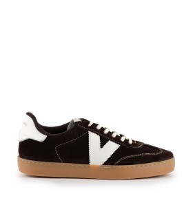 ZAPATILLAS CASUAL DE PIEL PARA MUJER 1126218 VICTORIA CHOCOLATE