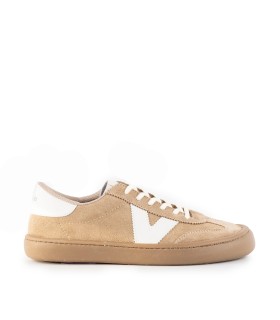 ZAPATILLA URBANA UNISEX EN PIEL VICTORIA OLMO BAREFOOT SERRAJE 1186103 BEIGE