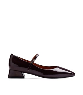 ZAPATOS NEGROS MARY-JANE EFECTO CHAROL GIOSEPPO 80828 BURDEOS