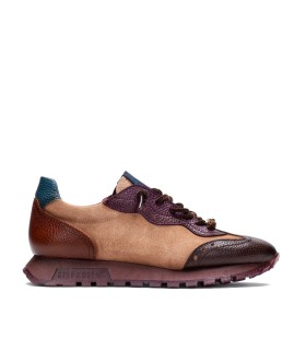 ZAPATILLAS CASUAL EN PIEL PARA MUJER HISPANTIAS OREGON CHI265106 MARRÓN