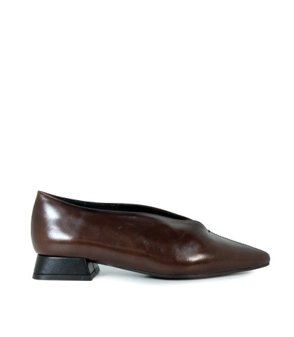 ZAPATO DE PIEL CASUAL MUJER DESIREE VIENA 10 MARRON