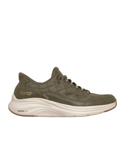 ZAPATILLAS PARA MUJER SKECHERS SLIP-INS: CONTOUR FOAM™ - COZY FIT™ NATURAL EASE 150507 VERDE