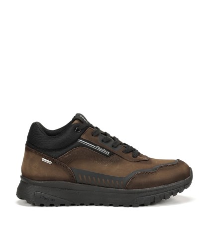 ZAPATILLAS IMPERMEABLES EN PIEL NOBUCK FLUCHOS ARION F1840 MARRÓN