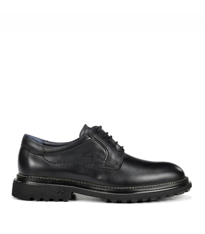 ZAPATOS DE CORDONES DE PIEL NEGRO FLUCHOS LINCON 2054 NEGRO