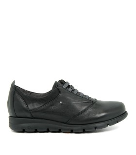 ZAPATOS CONFORT CON ELÁSTICOS DE PIEL FLUCHOS SUSAN F0354 NEGRO